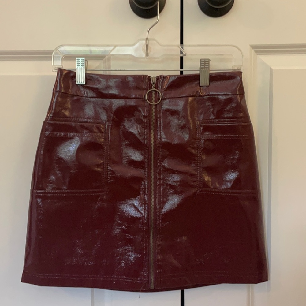 Wild Fable Faux-Leather Skirt, Size XS